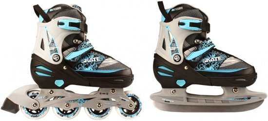 hybride schaatsen, van schaatsen naar inlineskates