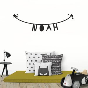 baby naamsticker muur