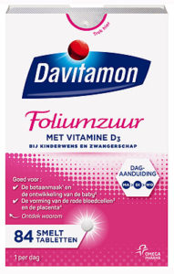 davitamon foliumzuur is een goed idee om te gaan slikken als je ontdekt dat je zwanger bent